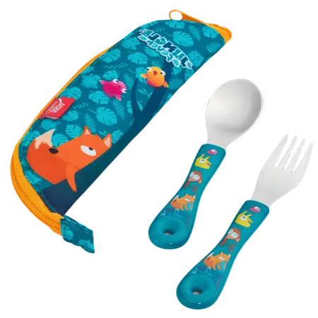 Evőeszközkészlet szövet tokkal, Jungle Fever